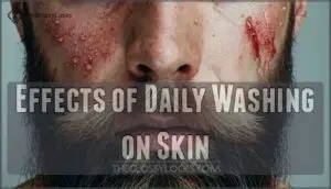effects of daily washing on skin