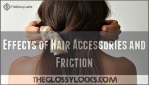 effects of hair accessories and friction