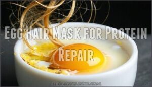 egg hair mask for protein repair