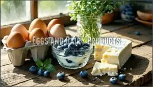 eggs and dairy products
