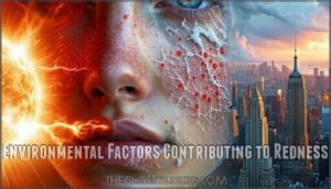 environmental factors contributing to redness
