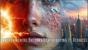 environmental factors contributing to redness
