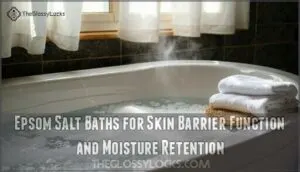 epsom salt baths for skin barrier function and moisture retention