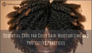 essential care for coily hair: moisturizing and protective practices