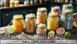 exfoliating sugars and salts