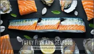 fatty fish and seafood