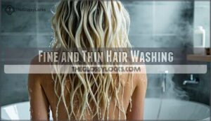 fine and thin hair washing