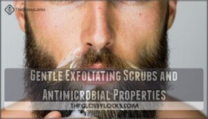 gentle exfoliating scrubs and antimicrobial properties