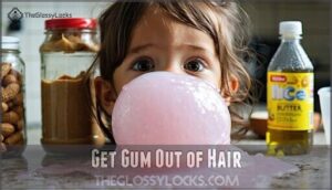 get gum out of hair