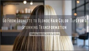 go from brunette to blonde hair color