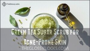 green tea sugar scrub for acne-prone skin