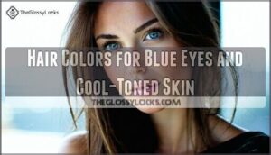 hair colors for blue eyes and cool-toned skin