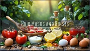 hair masks and rinses