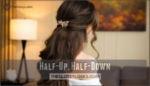 half-up, half-down