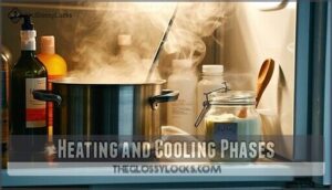 heating and cooling phases