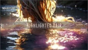 highlighted hair highlighted hair