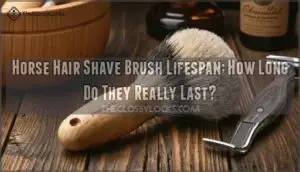 how long does a horse hair shave brush last