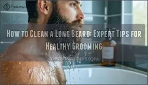 how to clean a long beard