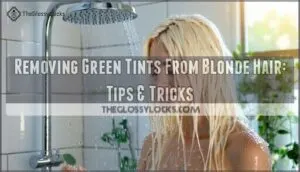 how to get green out of blonde hair