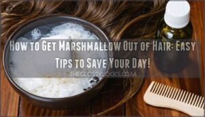 how to get marshmallow out of hair