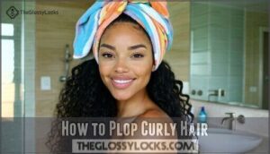 how to plop curly hair