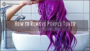 how to remove purple toner