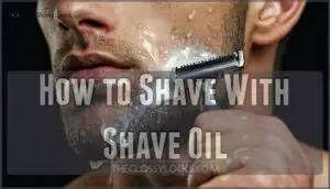 how to shave with shave oil