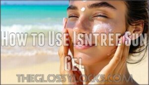 how to use isntree sun gel