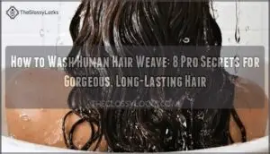 how to wash human hair weave