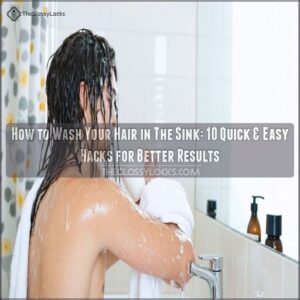 how to wash your hair in the sink