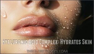 hyaluronic acid complex: hydrates skin