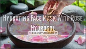 hydrating face mask with rose hydrosol