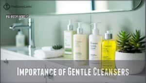 importance of gentle cleansers