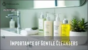 importance of gentle cleansers