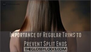 importance of regular trims to prevent split ends