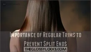 importance of regular trims to prevent split ends