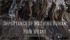 importance of washing human hair weave