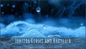 ionizes germs and bacteria