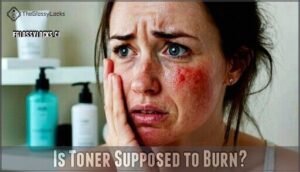 is toner supposed to burn
