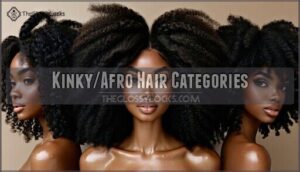 kinky/afro hair categories