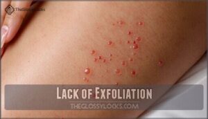 lack of exfoliation
