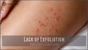 lack of exfoliation
