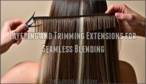 layering and trimming extensions for seamless blending