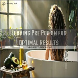 leaving pre poo on for optimal results