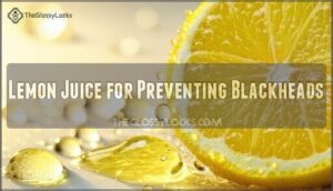 lemon juice for preventing blackheads