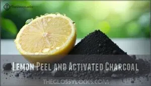 lemon peel and activated charcoal