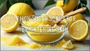 lemon sugar scrub for brightening skin