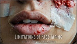 limitations of face taping