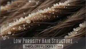 low porosity hair structure