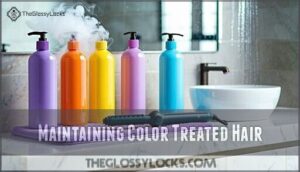 maintaining color treated hair